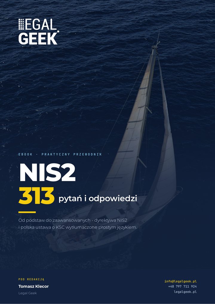 Okładka e-booka: NIS2 i KSC - 313 pytań i odpowiedzi, Legal Geek